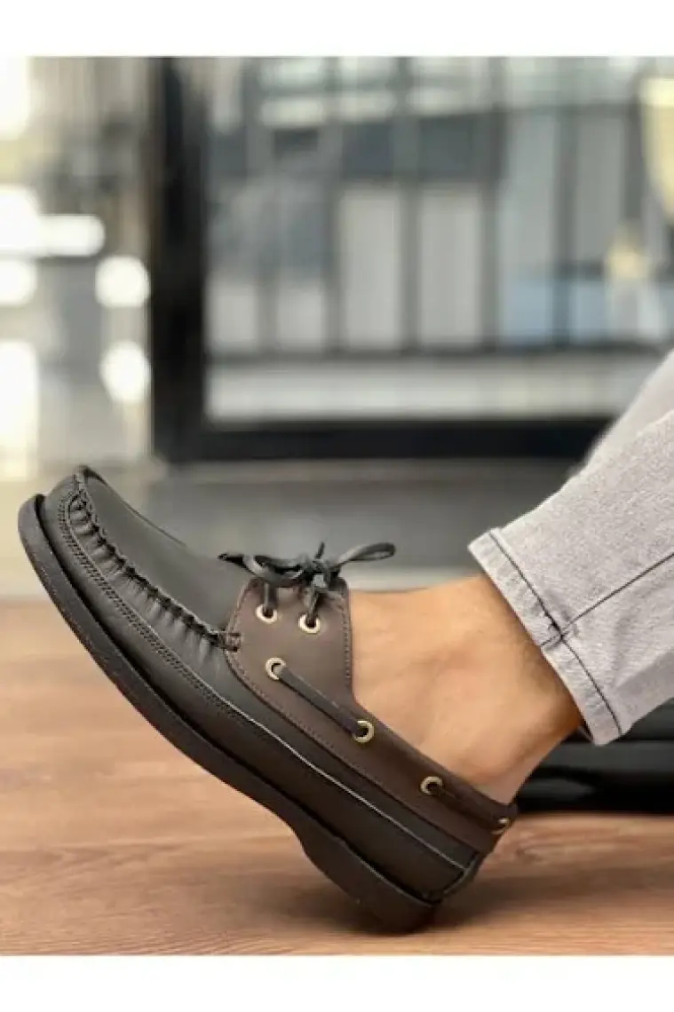 Muggo Laxter Garantili Erkek Hakiki Deri Günlük Klasik Casual Ayakkabı