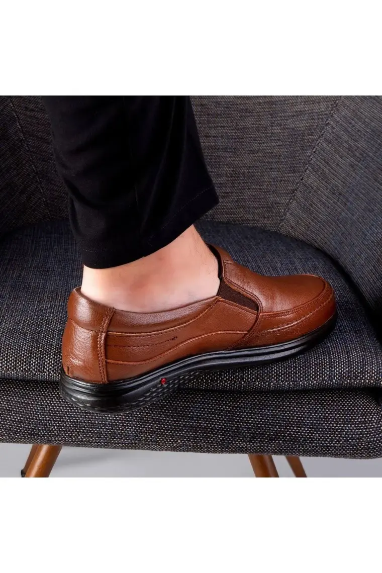 Ducavelli Cushy Deri Comfort Ortopedik Erkek Günlük Ayakkabı Ortopedik Baba Ayakkabısı