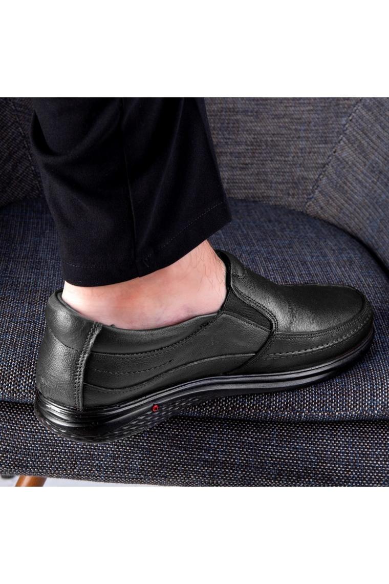 Ducavelli Cushy Deri Comfort Ortopedik Erkek Günlük Ayakkabı Ortopedik Baba Ayakkabısı