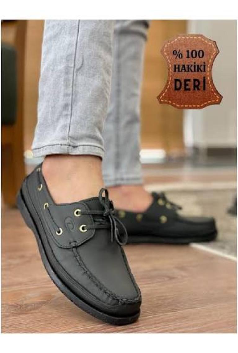 Muggo Dexter Garantili Hakiki Deri Erkek Günlük Klasik Casual Ayakkabı