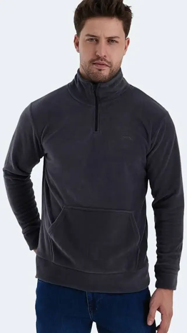 Slazenger SOLID IN Erkek Polar Koyu Gri