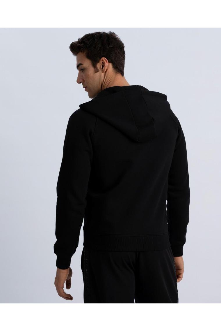 Kappa Logo Jackus Slim 2 Erkek Siyah Fermuarlı Eşofman Üst