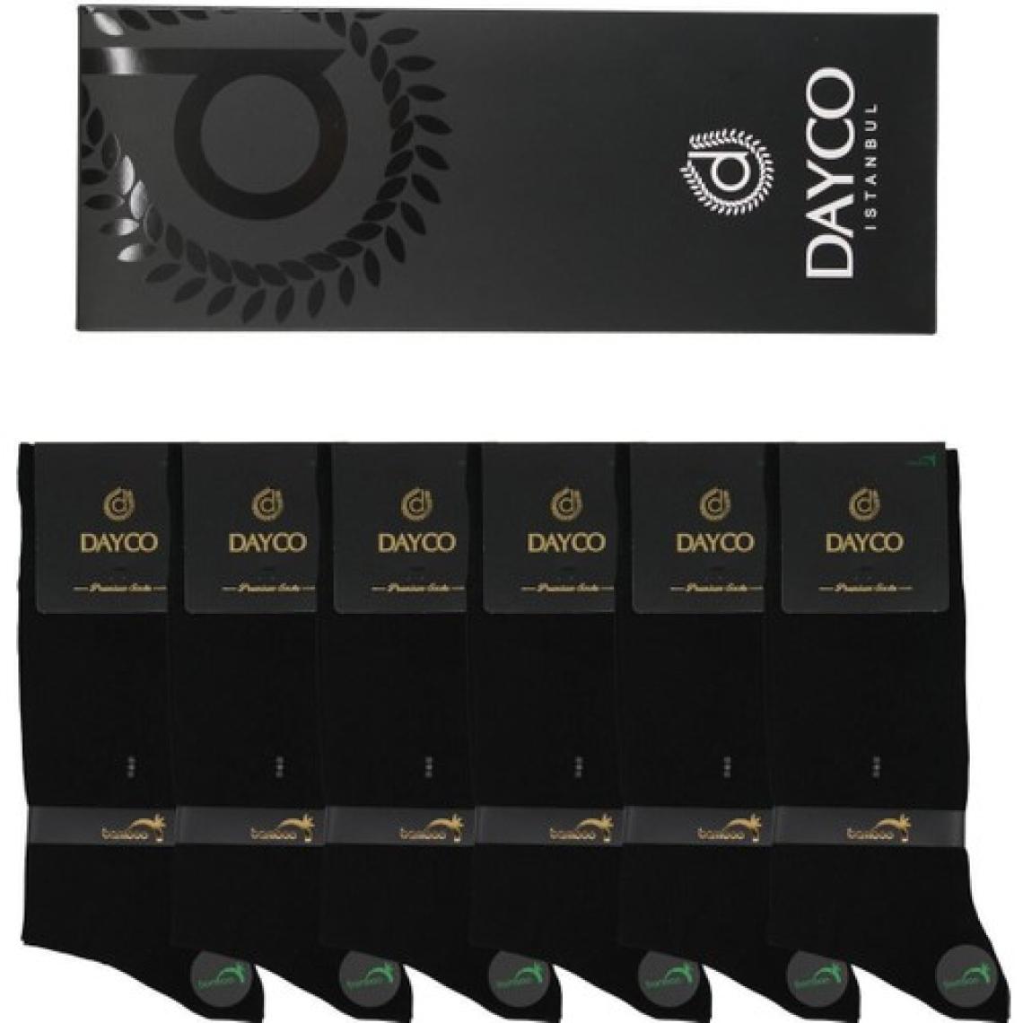 Dayco Premium Bambu Erkek Yazlık Çorap 6'lı Set Kutulu Siyah