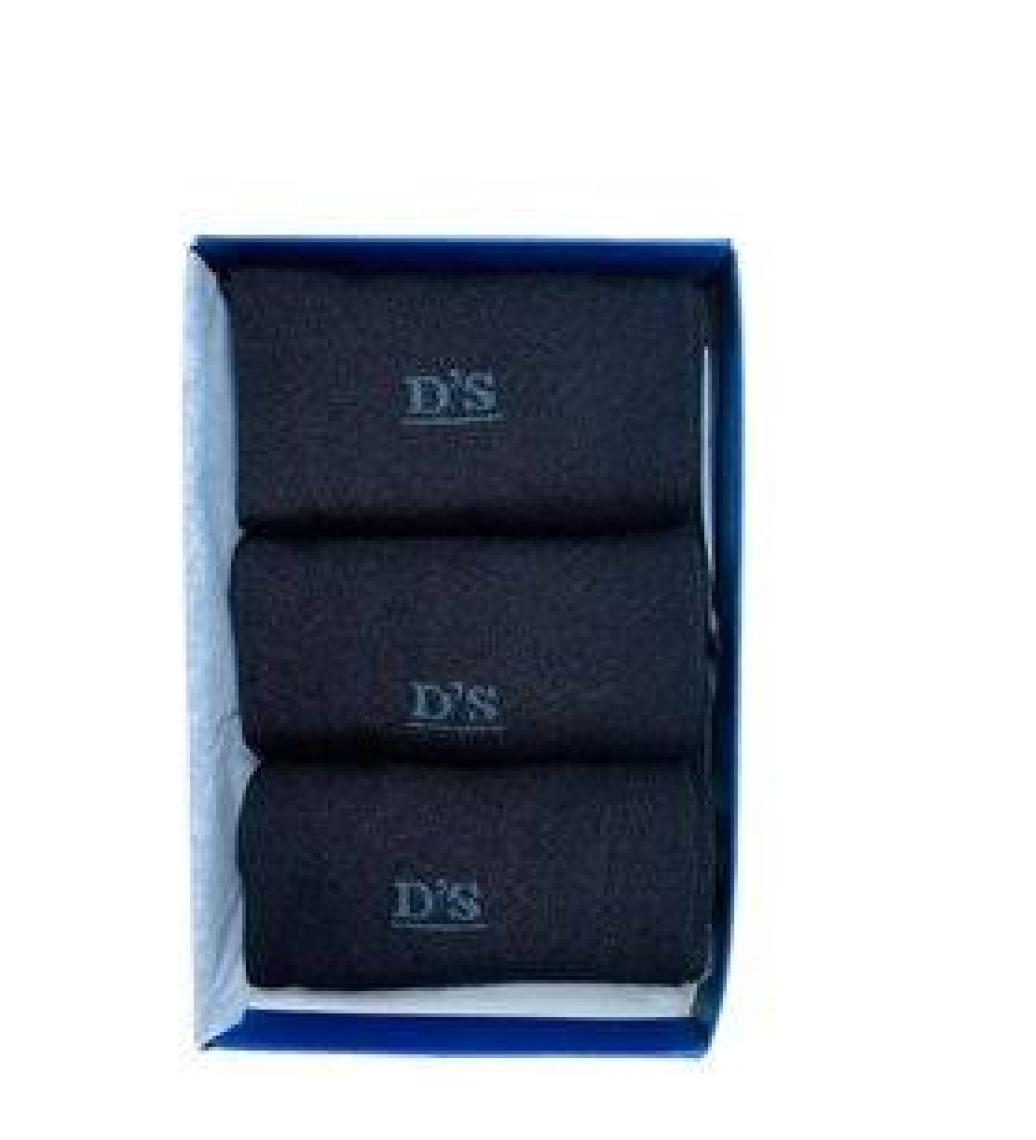 D'S Damat Bambu 3lü Çorap Set Siyah