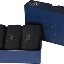 D'S Damat Bambu 3lü Çorap Set Siyah