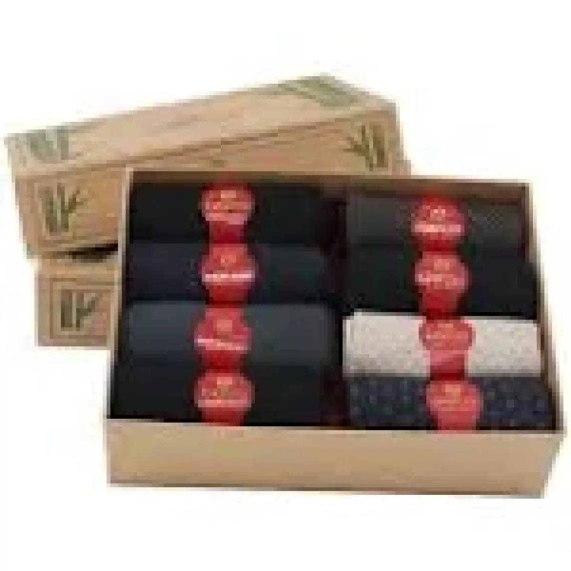 Dayco Premium Bambu Yazlık Soket Çorap Kraft Kutulu 8li Karışık Paket - 480-38-40