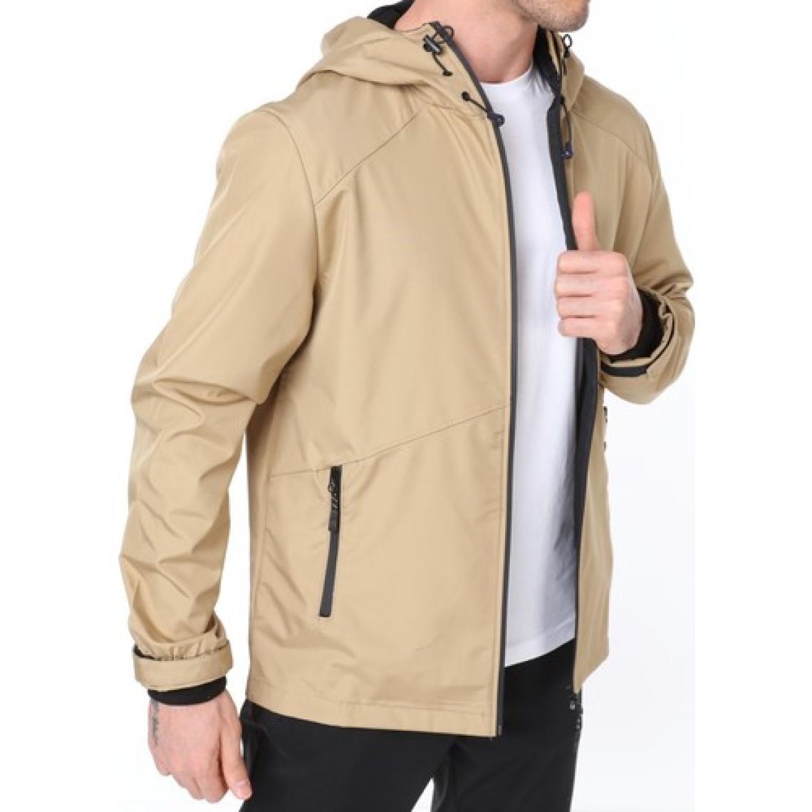 Ghassy Co. Erkek Rüzgarlık/Yağmurluk Outdoor Omuz Detaylı Mevsimlik Spor Ceket