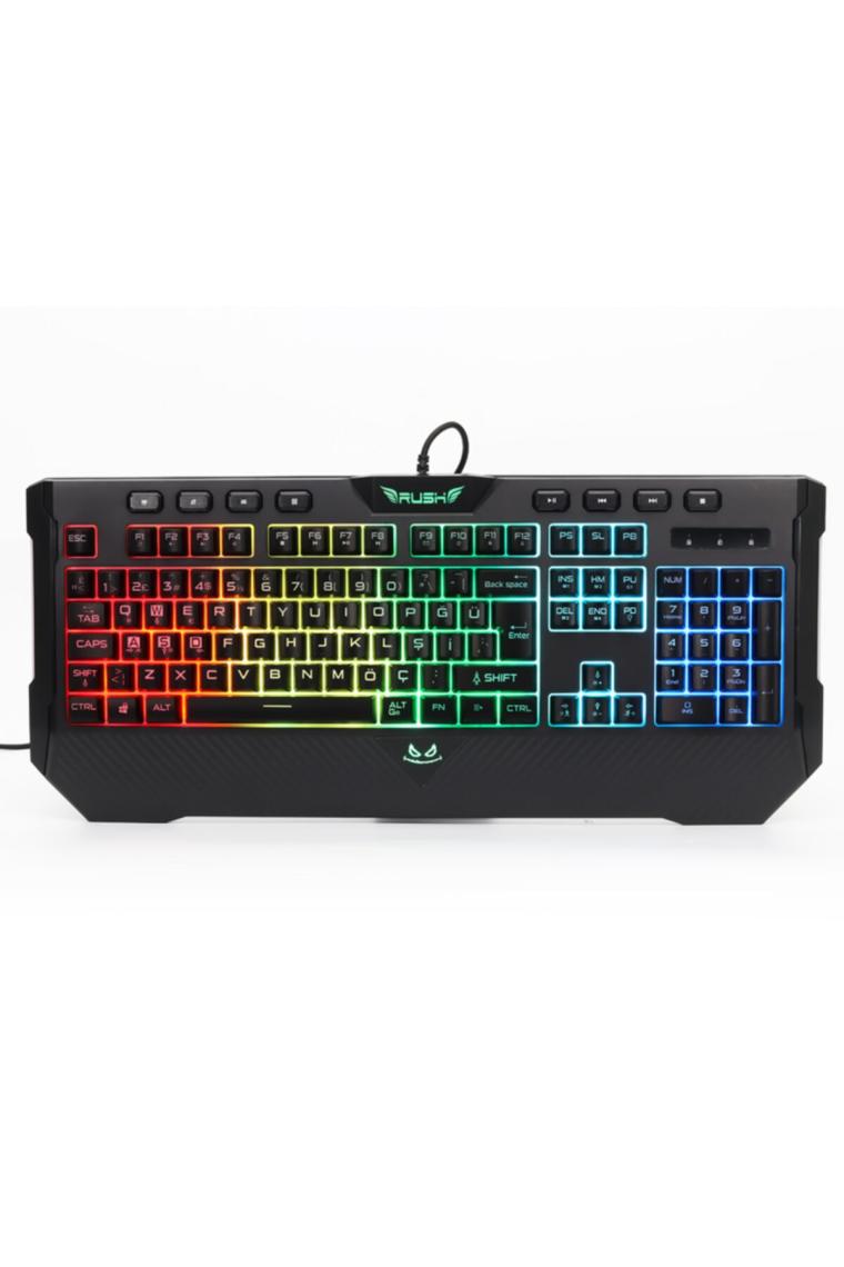 Bomber Rk811 Rgb Aydınlatmalı Bileklikli Mekanik Hisli Gaming Oyuncu Klavyesi