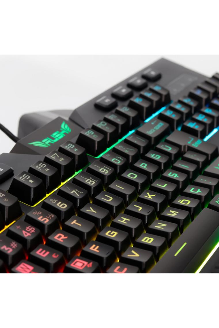 Bomber Rk811 Rgb Aydınlatmalı Bileklikli Mekanik Hisli Gaming Oyuncu Klavyesi