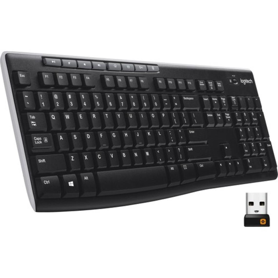 Logitech K270 Tam Boyutlu Kablosuz Türkçe Klavye - Siyah