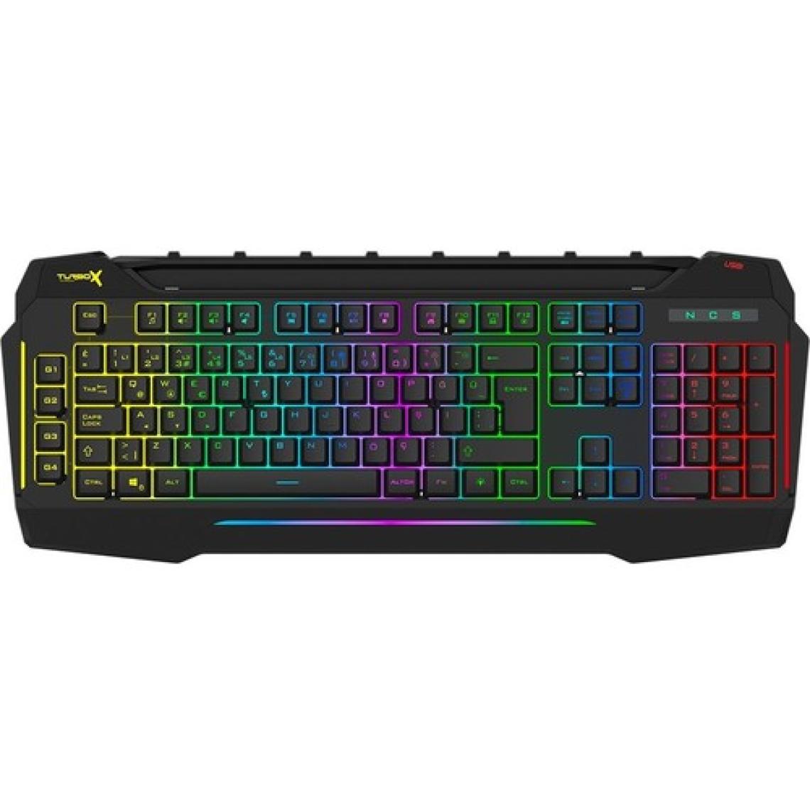 Turbox Giantpeak Mekanik Hisli Rgb Işık Makrolu Sese Duyarlı Standart Q Gaming Oyuncu Klavyesi