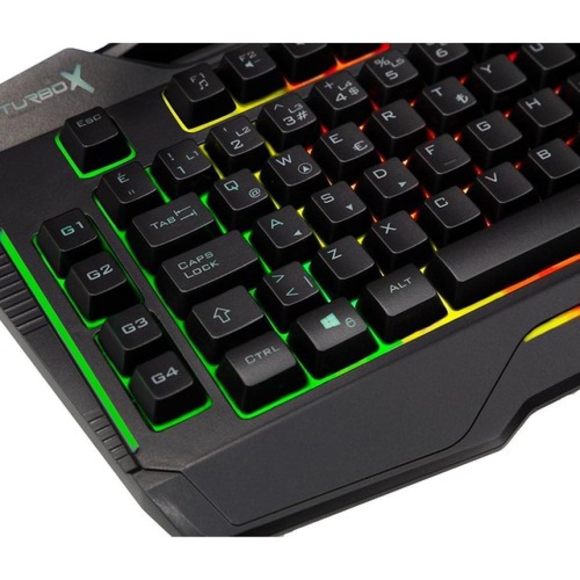 Turbox Giantpeak Mekanik Hisli Rgb Işık Makrolu Sese Duyarlı Standart Q Gaming Oyuncu Klavyesi