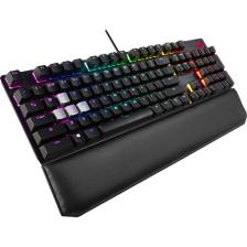 ASUS ROG STRIX SCOPE DELUXE KABLOLU MEKANİK RGB OYUNCU KLAVYESİ - NX MEKANİK, ALÜMİNYUM KASA, BİLEK DESTEĞİ, AURA SYNC, FPS OYUNLARI İÇİN GÜMÜŞ WASD TUŞLAR