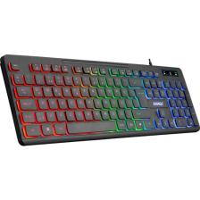 Everest KB-120 Sleek Siyah USB Gökkuşağı Aydınlatmalı Q Gaming Oyuncu Klavyesi