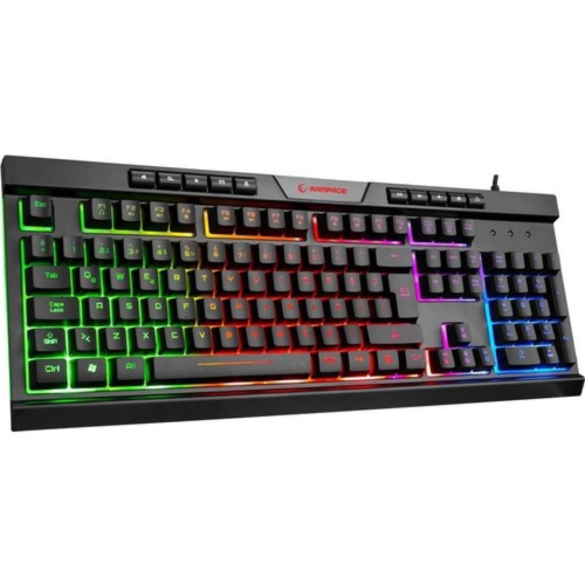 Rampage Bygamex-K2 Rainbow Aydınlatmalı Multimedia Gaming Oyuncu Klavyesi