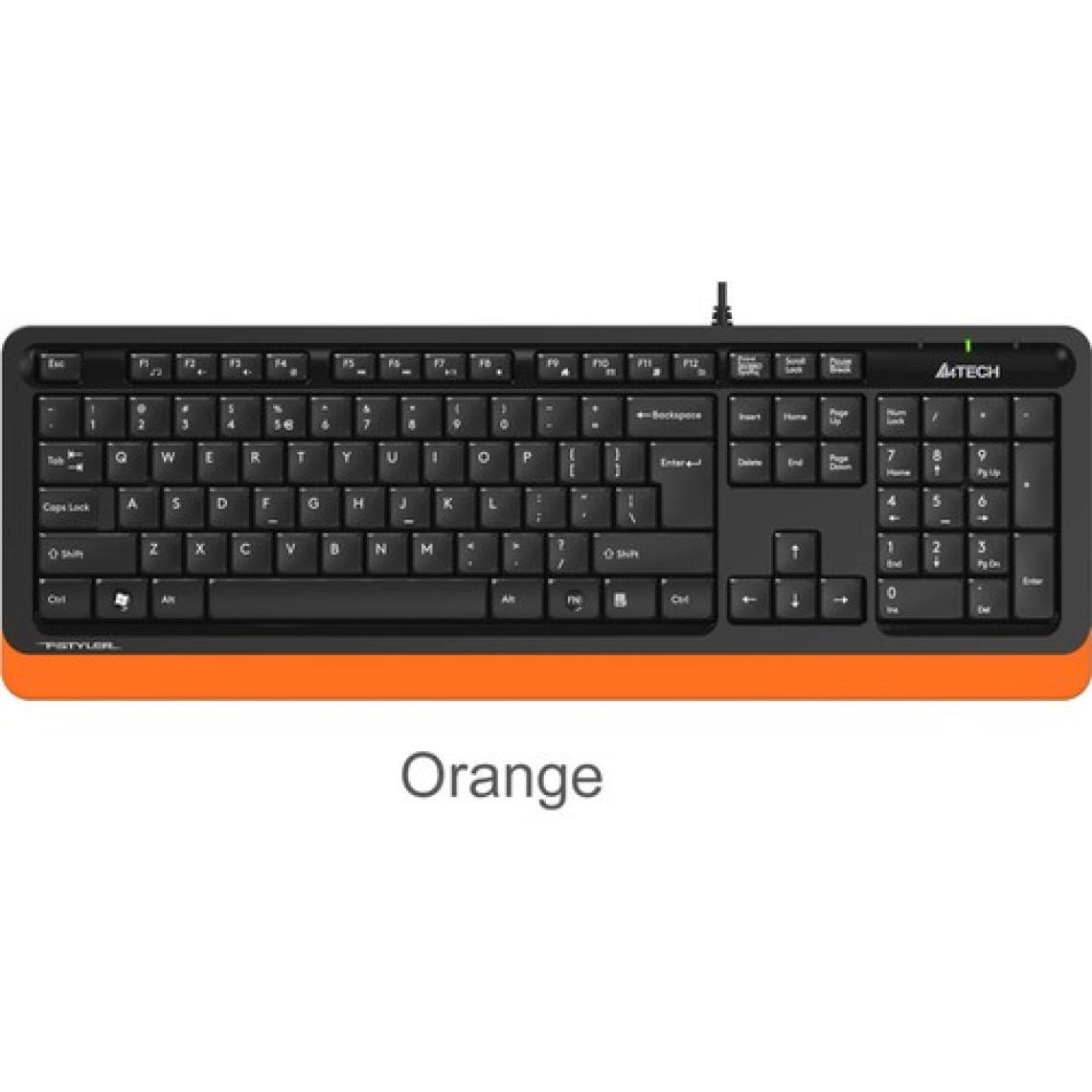 A4Tech FK10 USB Kablolu Multimedia Klavye Turuncu