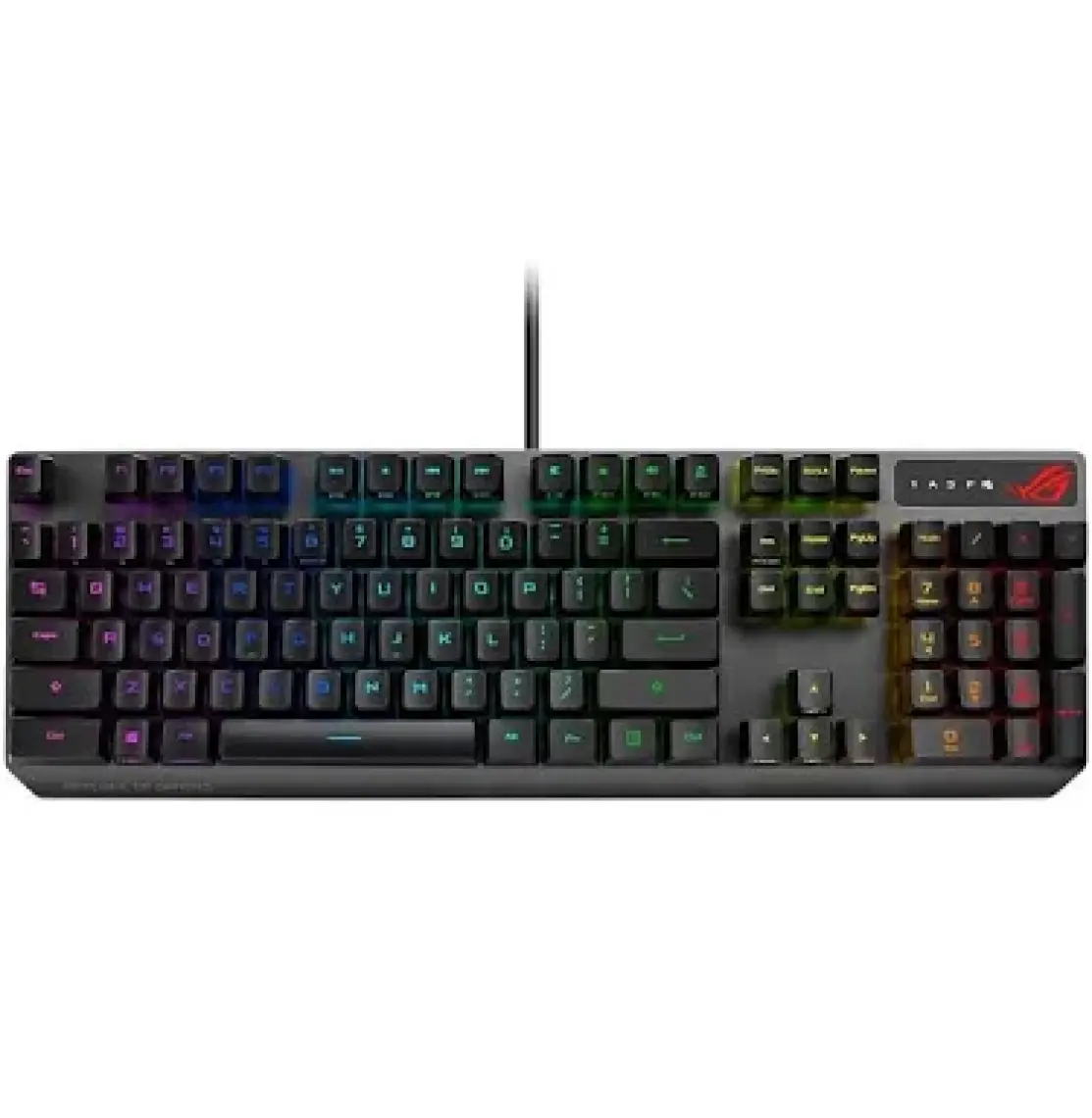 Asus ROG Strix Scope RX Red Switch 1ms IP57 Su Geçirmez ve Toza Dayanıklı RGB Türkçe Optik Kablolu Gizlilik Tuşlu Mekanik Gaming Klavye