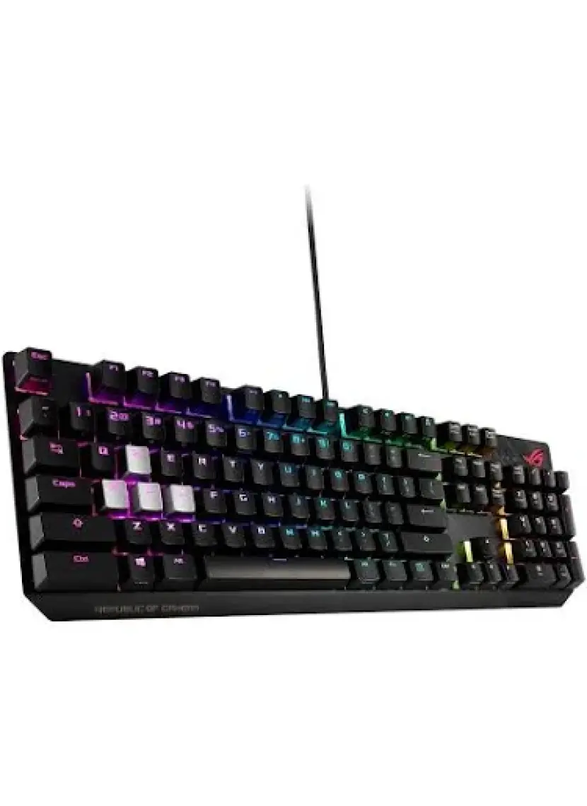 Asus ROG Strix Scope RX Red Switch 1ms IP57 Su Geçirmez ve Toza Dayanıklı RGB Türkçe Optik Kablolu Gizlilik Tuşlu Mekanik Gaming Klavye