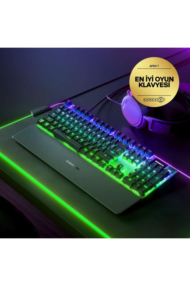 SteelSeries Apex 7 Türkçe RGB Red Switch Mekanik Oyuncu Klavye