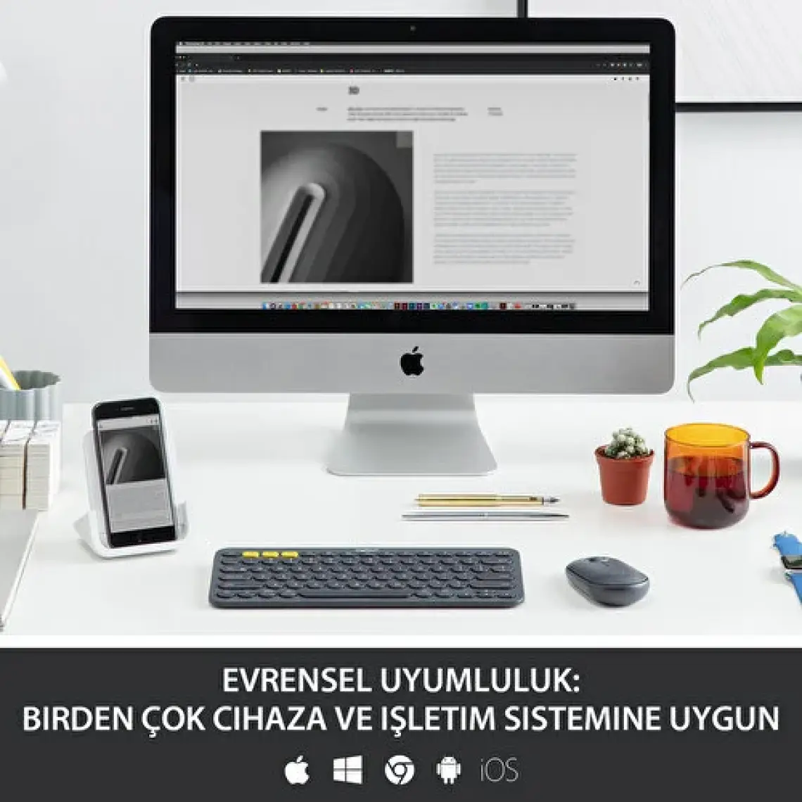 Logitech K380 Siyah Kablosuz Klavye