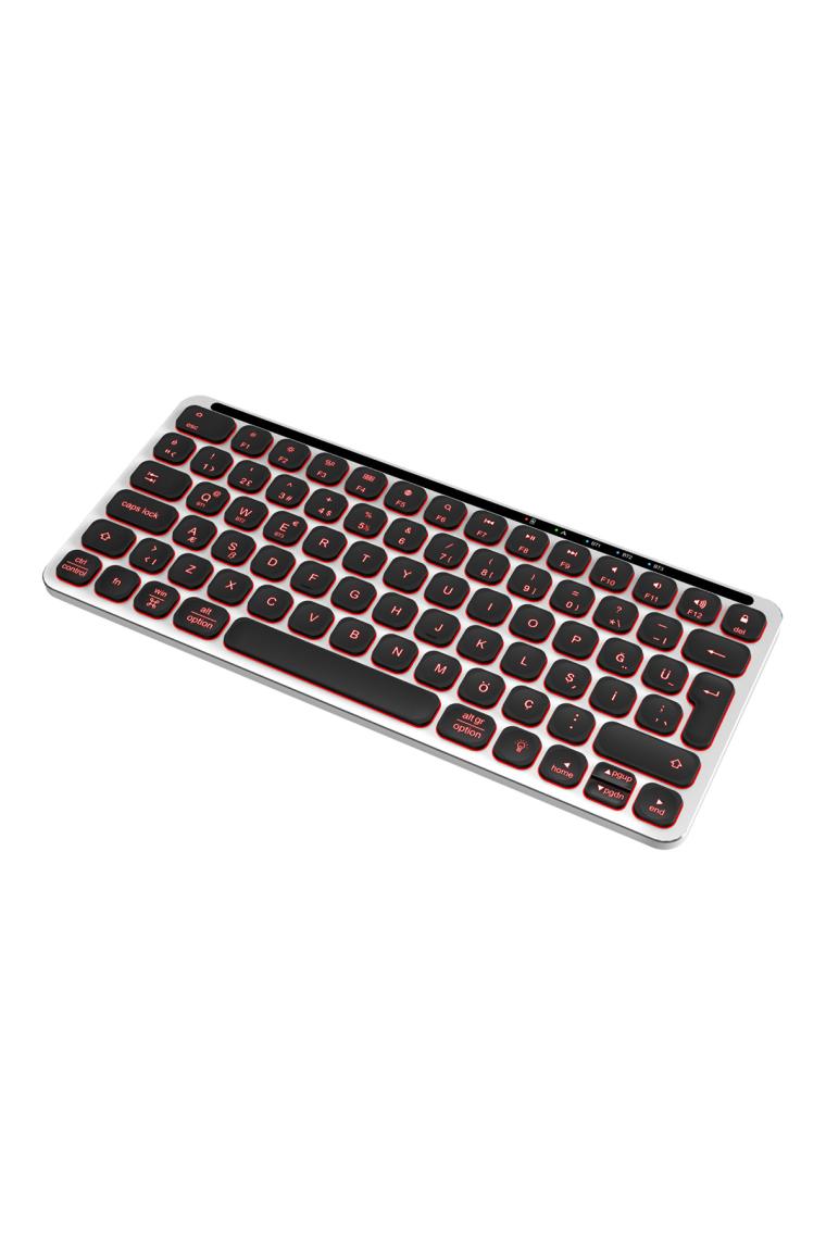 Pusat Business Pro Mini Bluetooth Kablosuz Klavye Gri