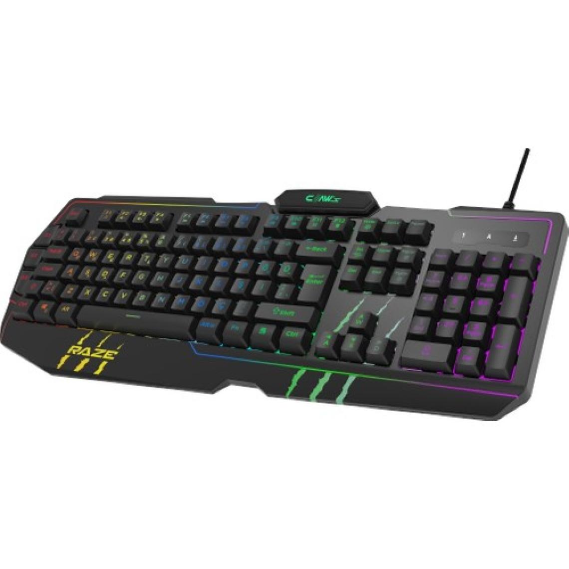“ Claw's Raze RGB Yazılım & Harici G-Makro Tuşlu - Lazer Baskılı Özel ABS Materyal - Örgü Kablolu Membran Oyuncu Klavyesi
