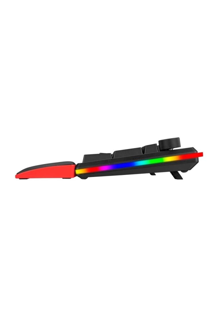 KB-R97 X-Tracer Siyah USB Rgb Aydınlatmalı Blue Switch Tam Türkçe Bilek Destekli Gaming Oyuncu Mekanik Klavye