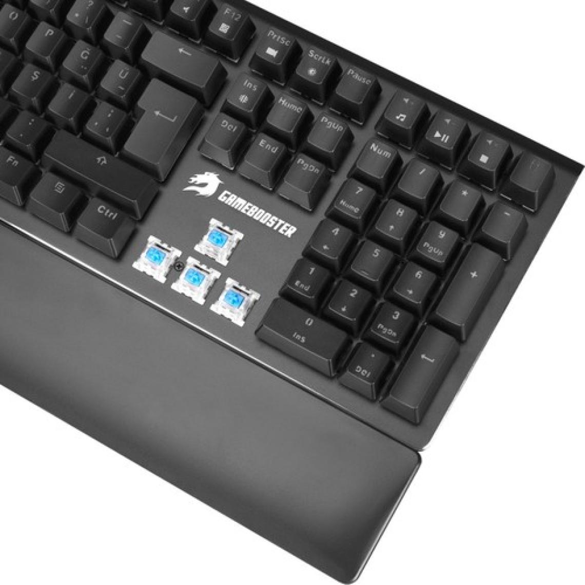 GameBooster G908 Bolt Rainbow Aydınlatmalı Blue Switch Mekanik Bileklikli Oyun Klavyesi