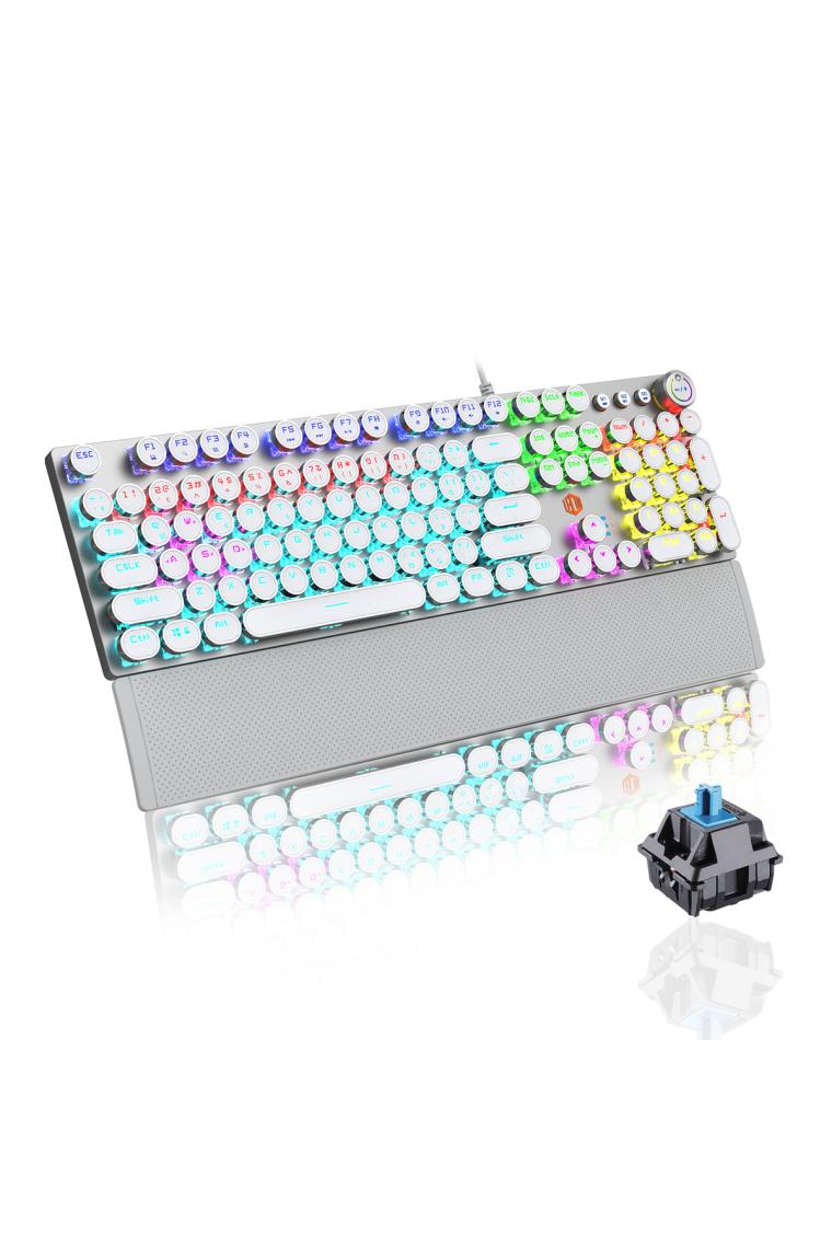 Kg1102 Usb Kablolu Makro Tuşlu Rgb Led Aydınlatmalı Mekanik Gaming Türkçe Q Metalik Klavye