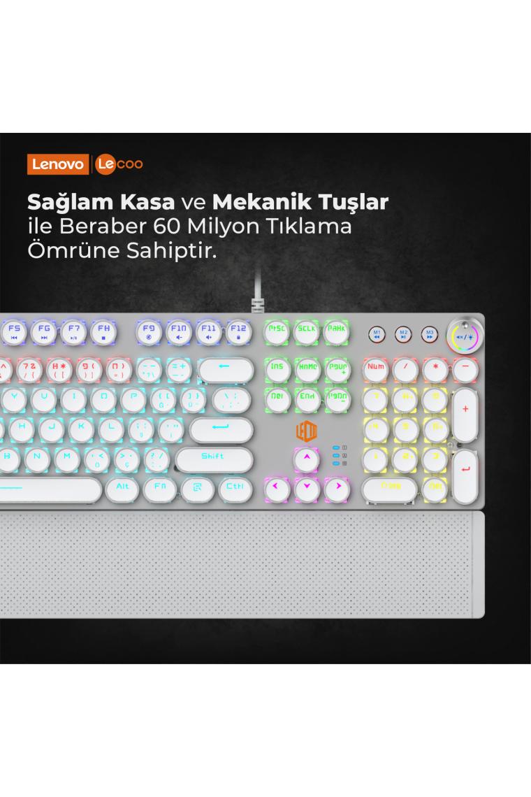 Kg1102 Usb Kablolu Makro Tuşlu Rgb Led Aydınlatmalı Mekanik Gaming Türkçe Q Metalik Klavye