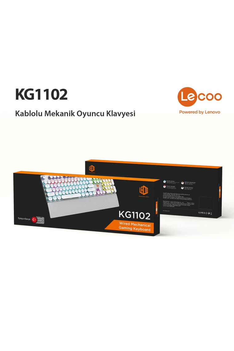 Kg1102 Usb Kablolu Makro Tuşlu Rgb Led Aydınlatmalı Mekanik Gaming Türkçe Q Metalik Klavye