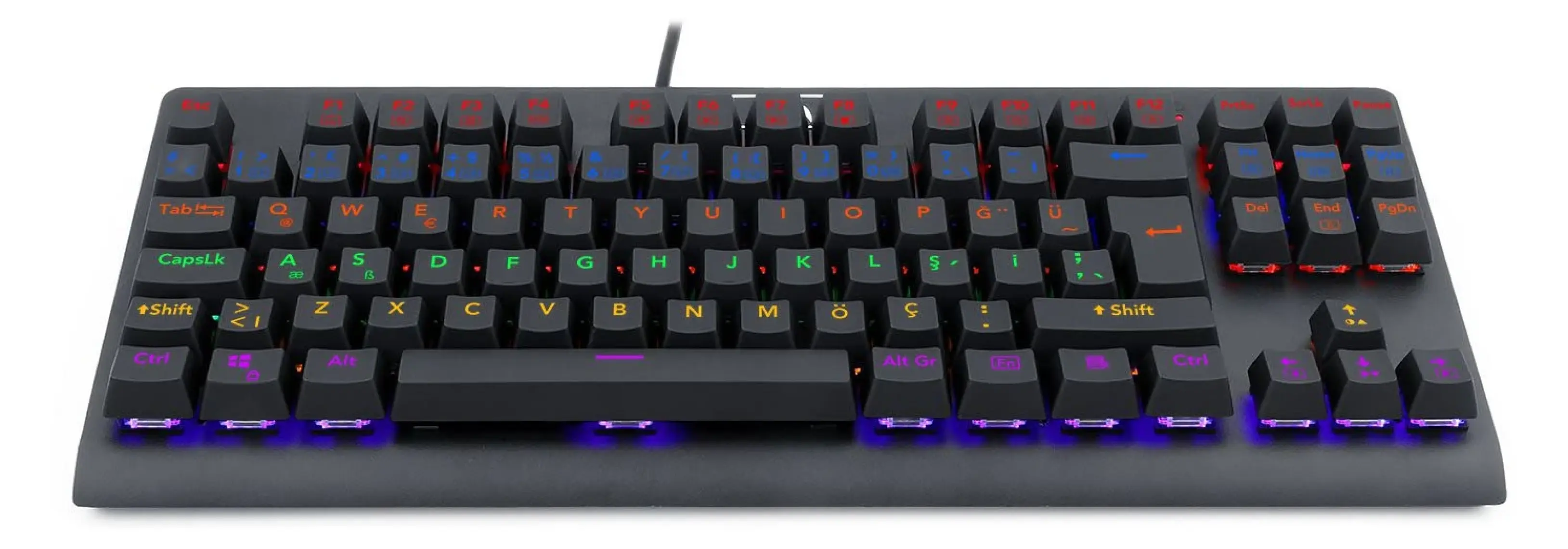 Redragon K568R Dark Avenger Raınbow Aydınlatmalı Gamıng Klavye (Blue Swıtch)