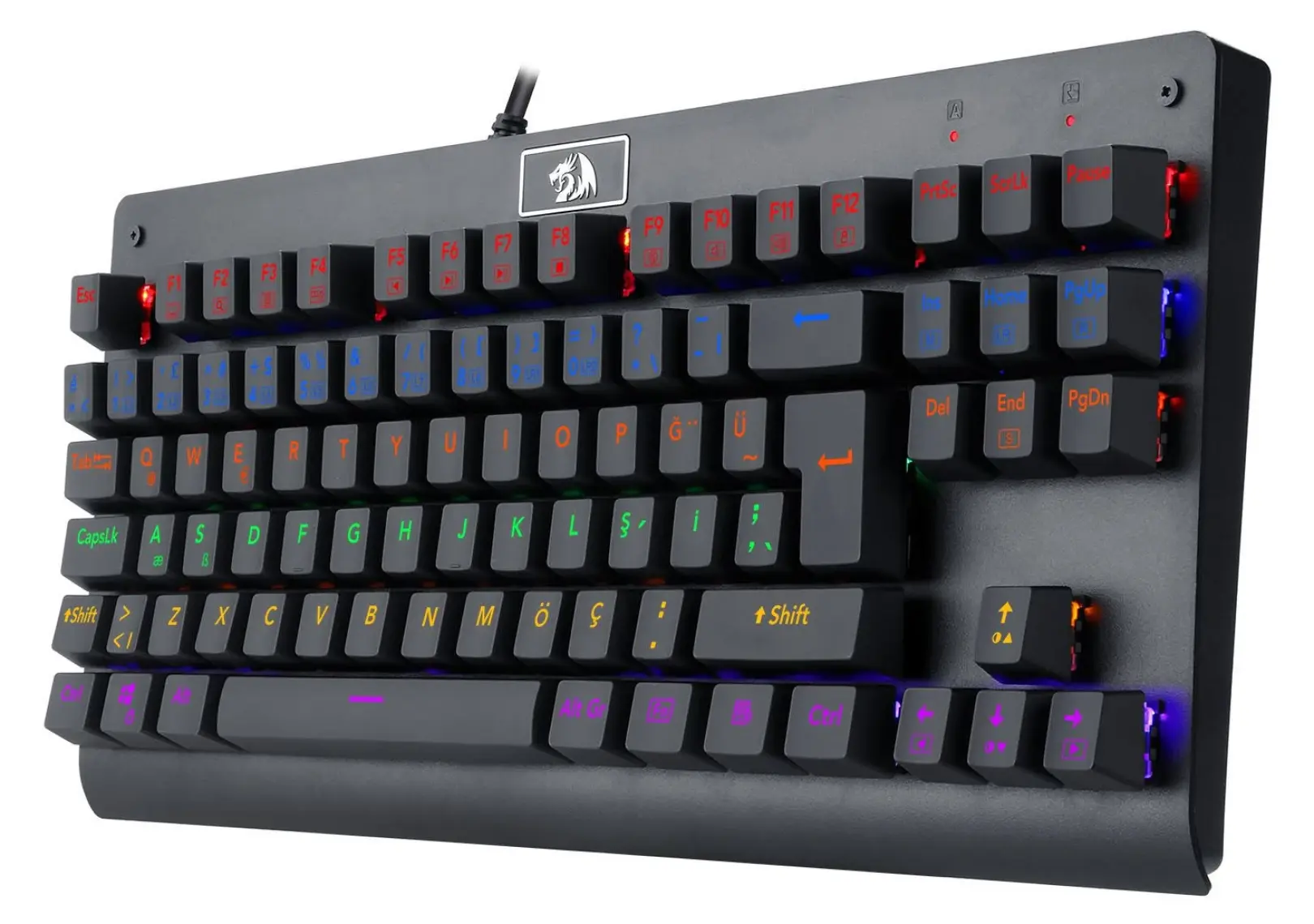 Redragon K568R Dark Avenger Raınbow Aydınlatmalı Gamıng Klavye (Blue Swıtch)