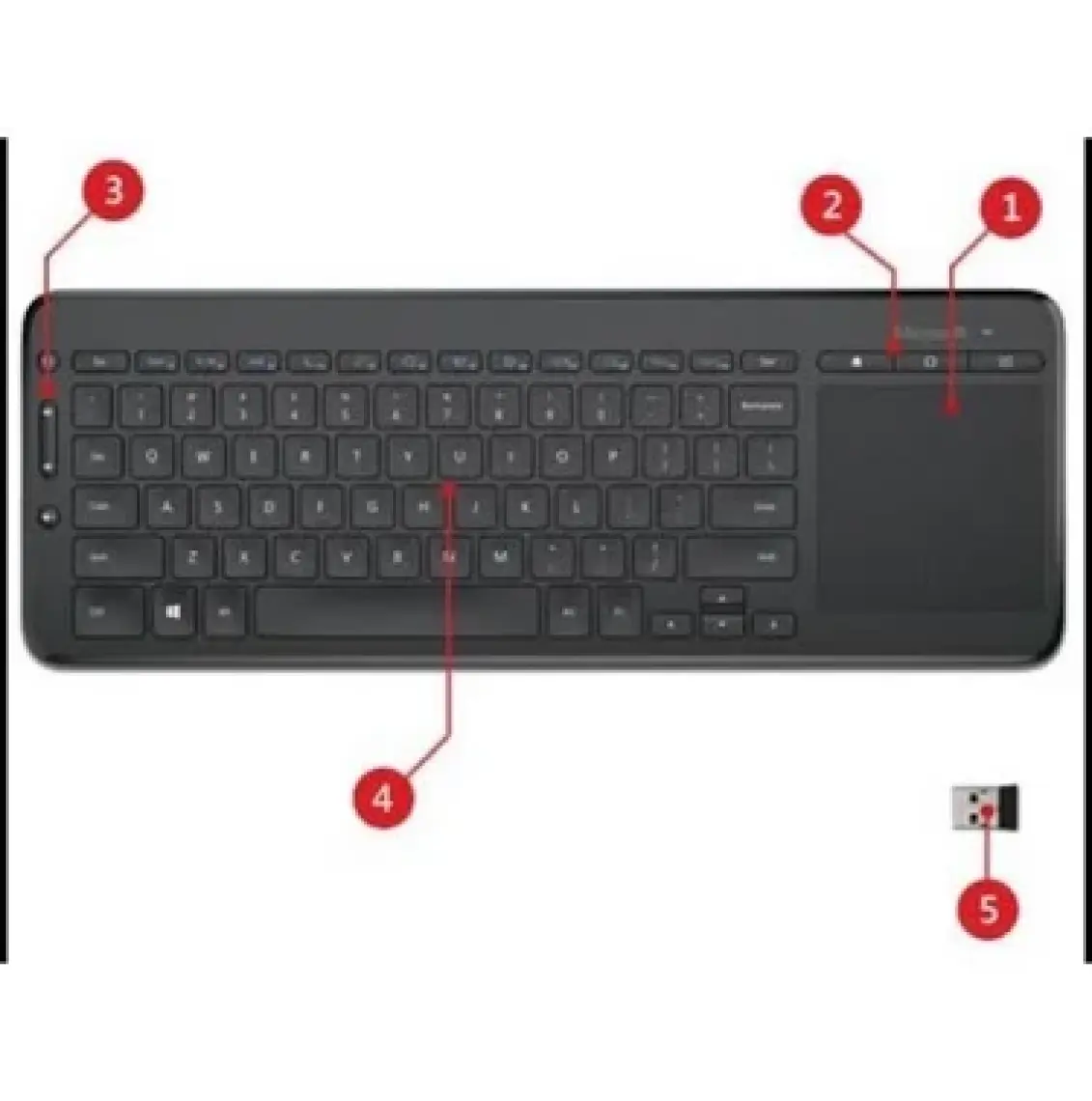 Microsoft N9Z-00017 Akıllı Tv Smart Tv Siyah All In One Kablosuz klavye