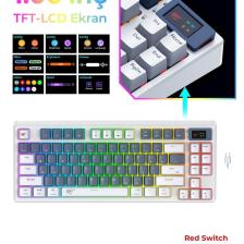 Havit Gamenote KB884L Rgb Mekanik Klavye 1.06INÇ Tft-Lcd Ekran -  Red Switch