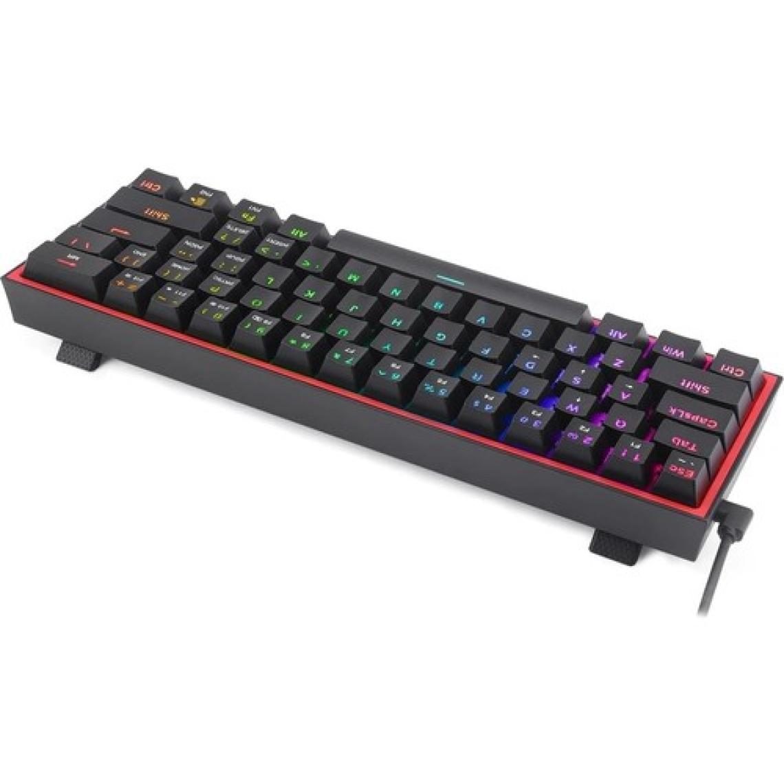 Redragon K617 RGB Siyah Mekanik Red Switch Oyuncu Klavyesi
