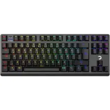 GamePower Eva 7 60M Mekanik Kablolu, 2.4Ghz, Bluetooth 3 Mod Blue Switch Türkçe Q 88 Tuş USB RGB Gaming Klavye - 3 Yıl Garantili