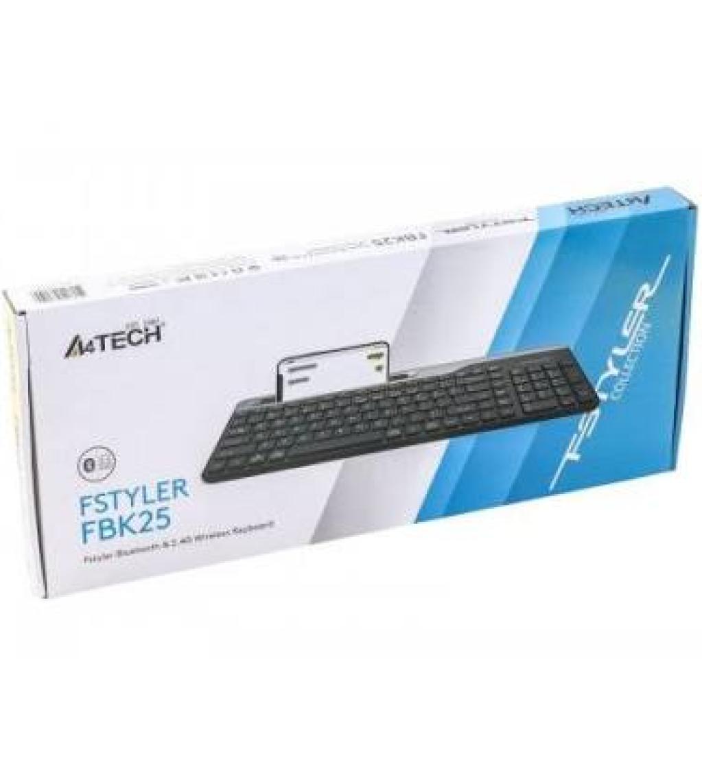 A4Tech A4 Tech FBK25 Q Bluetooth, 2.4g Wireless Klavye, Siyah