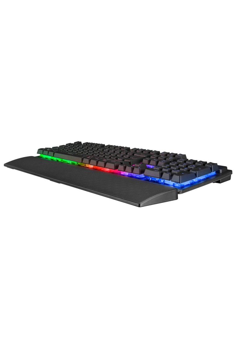 Kb-rx77 Runner Siyah Usb Rainbow Aydınlatmalı Q Bilek Destekli Gaming Klavye