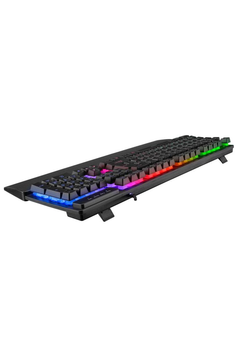 Kb-rx77 Runner Siyah Usb Rainbow Aydınlatmalı Q Bilek Destekli Gaming Klavye