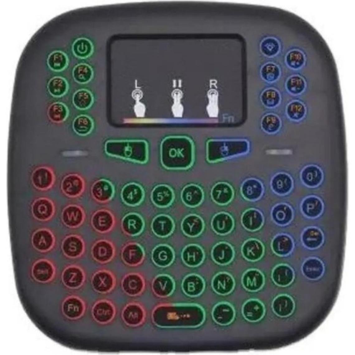 Sarftech I18 Işıklı Kablosuz  Mini Smart Kablosuz Klavye Tv Televizyon Ps3 Dokunmatik Mouse
