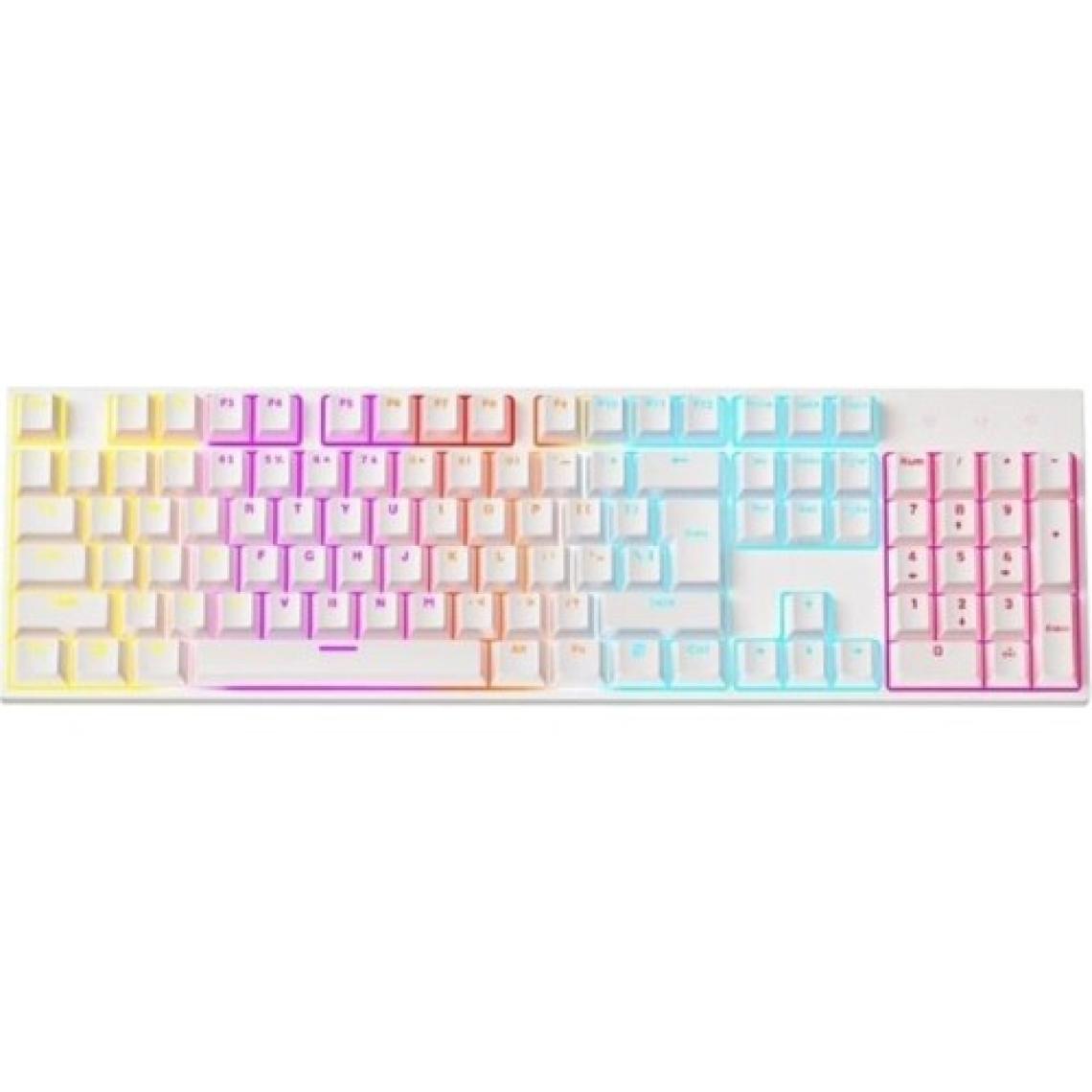 Sarftech Beyaz Rgb Mavi Switch Q Gaming Tam Mekanik Kablolu Oyuncu Klavyesi K50 Bkb4