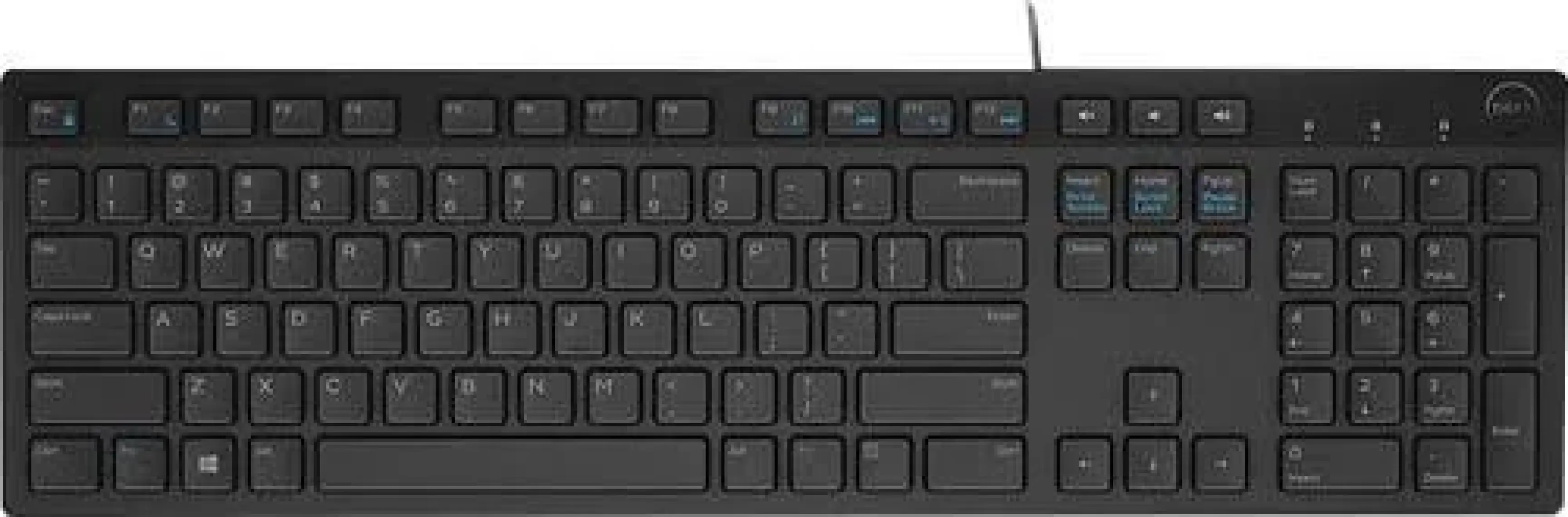 Dell 580-ADHQ KB216 Multimedya Q Klavye Siyah