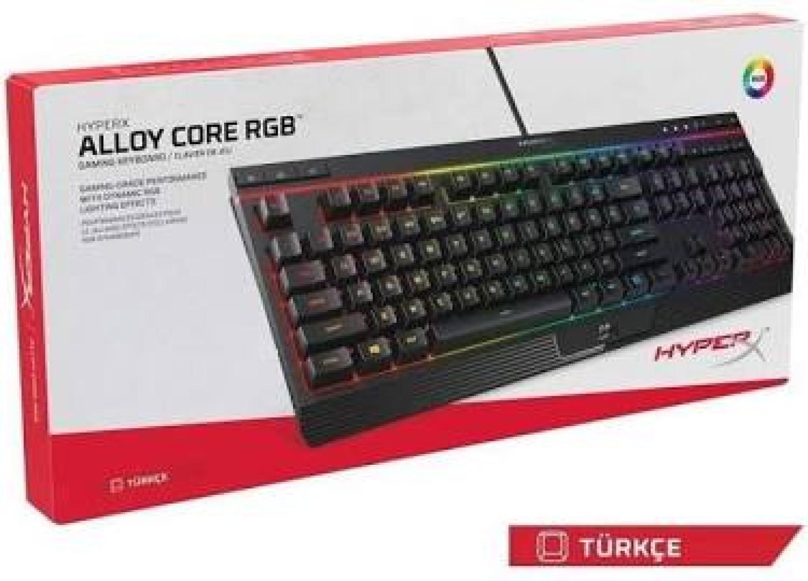 HyperX Alloy Core RGB Membran Oyuncu Klavye - HX-KB5ME2-TU