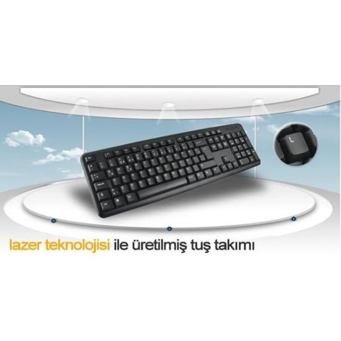 Hiper KM-3055 USB Standart Klavye - Siyah