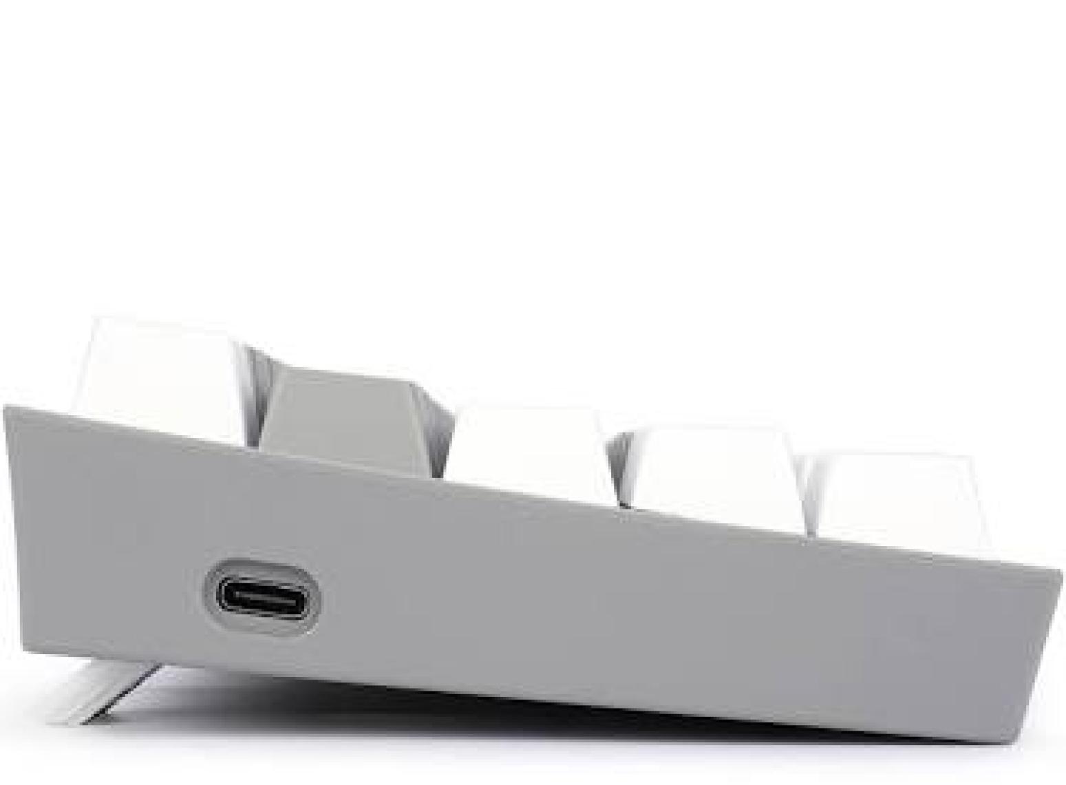 Redragon K617-RGB Gw Fızz %60 Kablolu Mekanik Klavye,Türkçe, Red Switch, Gri/beyaz