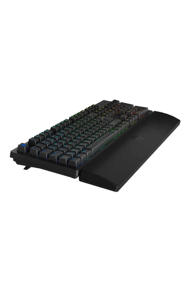 Pusat Rapid Ultra Tam Boyutlu Monster Tactile Red Switch 80 M Tıklama Kablolu Mekanik Rgb Oyuncu Klavyesi (Siyah)