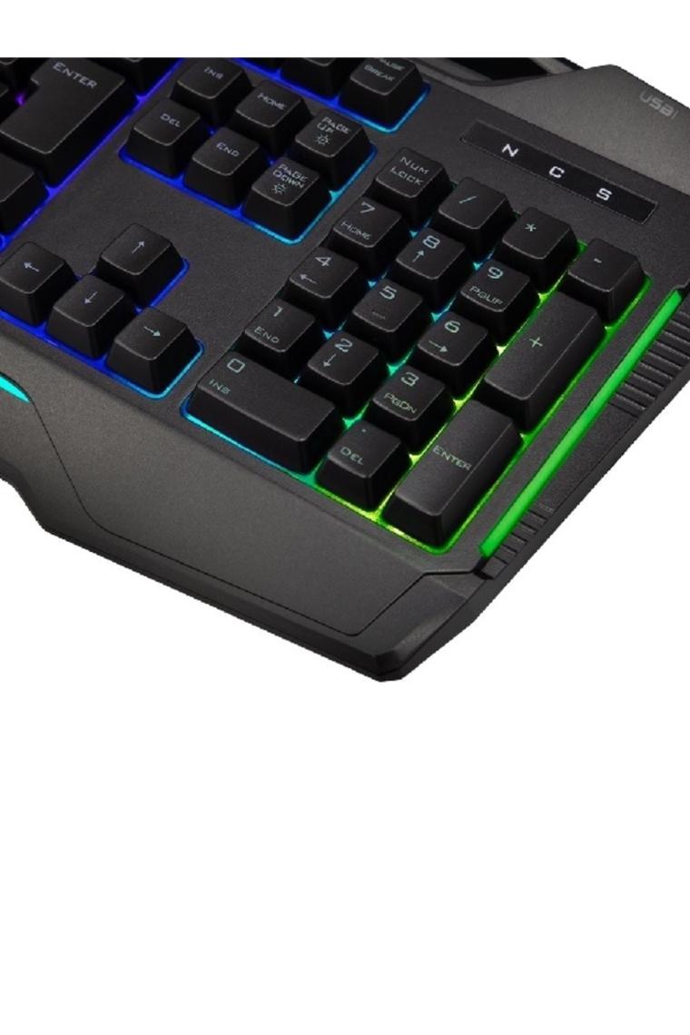 Giantpeak Mekanik Hisli Rgb Işık Makrolu Sese Duyarlı Standart Q Gaming Oyuncu Klavyesi