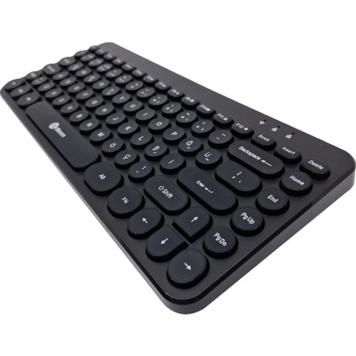Dexim KBW002 Retro Daktilo Görünümlü Şık ve Kullanışlı Pilli Türkçe Bluetooth Q Klavye