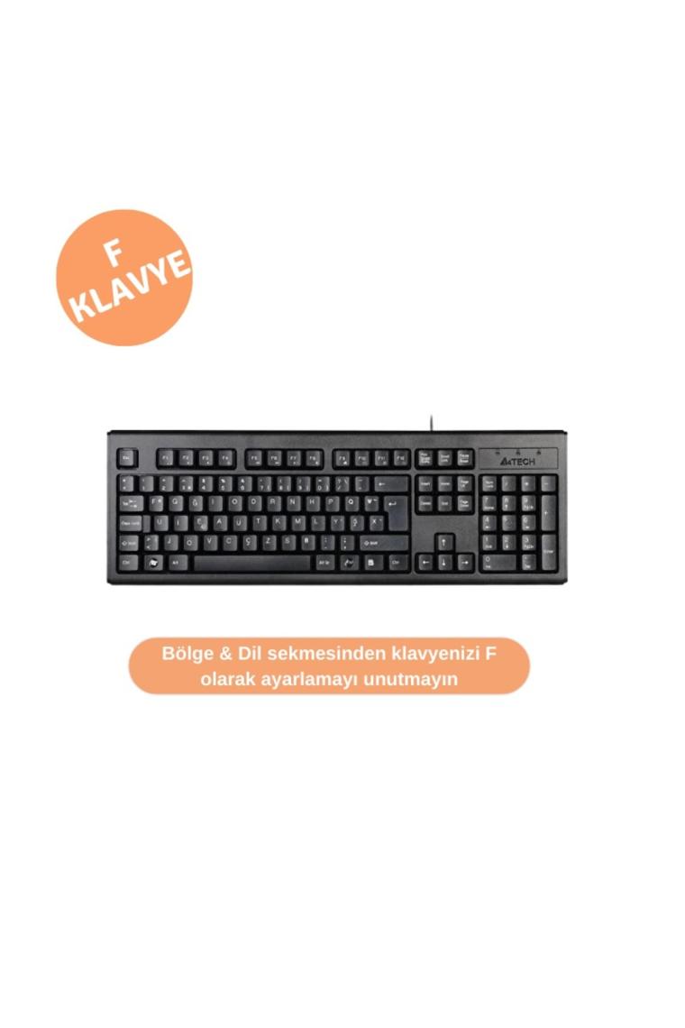 KM-720 F Türkçe USB Kablolu Standart Klavye